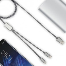 3-in-1 charging cable - Trident+ - BrandCharger