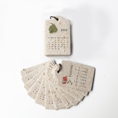 ESG礼品-创意种子纸挂圈月历